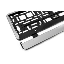 ΠΛΑΣΤΙΚΟ ΠΛΑΙΣΙΟ ΠΙΝΑΚΙΔΑΣ ΚΥΚΛΟΦΟΡΙΑΣ (ΑΣΗΜΙ) - 52 Χ 12,5 cm AMiO - 1 ΤΕΜ. Auto Moto Tyres 