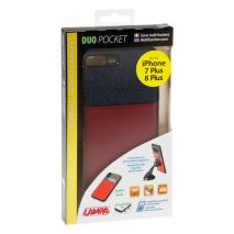 APPLE iPHONE 7 PLUS ΚΑΙ 8 PLUS ΘΗΚΗ ΚΙΝΗΤΟΥ DUO POCKET ΜΠΛΕ-ΜΠΟΡΝΤΩ ΜΑΓΝΗΤΙΚΗ SILVER LINE Auto Moto Tyres 