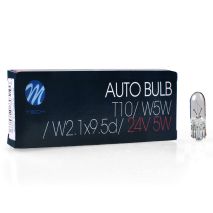 T10 W5W 24V 5W W2,1x9,5d (ΚΑΡΦΩΤΟ ΑΚΑΛΥΚΟ) STANDARD ΑΛΟΓΟΝΟΥ ΚΟΥΤΙ 10ΤΕΜ. M-TECH Auto Moto Tyres 