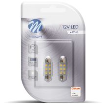 ΛΑΜΠΑΚΙΑ ΠΛΑΦΟΝΙΕΡΑΣ C5W 12V SV8.5 36mm 0,5W 6xSMD2835 LED OSRAM ΛΕΥΚΟ  BLISTER 2ΤΕΜ. M-TECH Auto Moto Tyres 