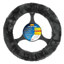 ΚΑΛΥΜΜΑ ΤΙΜΟΝΙΟΥ ΜΕ ΓΟΥΝΑ ΓΚΡΙ ΣΚΟΥΡΟ (ΑΝΘΡΑΚΙ) ΑΠΟ ΓΝΗΣΙΟ ΔΕΡΜΑ ΠΡΟΒΑΤΟΥ COMFORT WHEEL 36-42 cm Auto Moto Tyres 