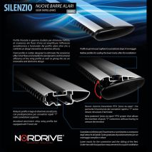 ΜΠΑΡΕΣ ΟΡΟΦΗΣ ΑΝΟΔΙΩΜΕΝΟΥ ΑΛΟΥΜΙΝΙΟΥ SILENZIO (L) 128 cm NORDRIVE - 2 ΤΕΜ. Auto Moto Tyres 