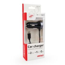ΦΟΡΤΙΣΤΗΣ ΑΝΑΠΤΗΡΑ 12V 2,4A ΜΕ 2 ΘΥΡΕΣ USB ΚΑΙ 1 TYPE-C USB ΜΕ ΚΑΛΩΔΙΟ AMiO – 1 ΤΕΜ. Auto Moto Tyres 