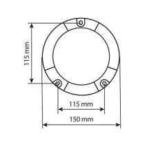 ΦΑΡΟΣ ΜΑΓΝΗΤΙΚΟΣ ΚΑΙ ΒΕΝΤΟΥΖΑ ΠΕΡΙΣΤΡΕΦΟΜΕΝΟΣ RL-12 16LED 9-32V ΠΟΡΤΟΚΑΛΙ ΜΕ ΦΙΣ ΑΝΑΠΤΗΡΑ 3,8m 100x100mm Auto Moto Tyres 
