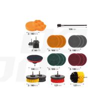 ΒΟΥΡΤΣΕΣ ΚΑΘΑΡΙΣΜΟΥ ΚΑΙ ΓΥΑΛΙΣΜΑΤΟΣ ΣΕΤ 22ΤΕΜ ΓΙΑ ΔΡΑΠΑΝΟ ΜΕ ΑΝΤΑΠΤΟΡΑ DBS-03 AMIO Auto Moto Tyres 