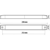 ΦΩΣ ΟΓΚΟΥ 10-30V 16SMD LED ΑΔΙΑΒΡΟΧΟ (IP67) ΒΙΔΩΤΟ 238x22mm ΛΕΥΚΟ NEON  LAMPA - 1 TEM. Auto Moto Tyres 