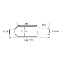 ΚΑΖΑΝΙ ΑΠΟ ΑΝΟΞΕΙΔΩΤΟ ΑΤΣΑΛΙ (201) INOX MU-2 Φ63 ΜΗΚΟΣ: 505mm LAMPA - 1 TEM. Auto Moto Tyres 