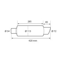 ΚΑΖΑΝΙ ΑΠΟ ΑΝΟΞΕΙΔΩΤΟ ΑΤΣΑΛΙ (201) INOX MU-4 Φ54 ΜΗΚΟΣ: 420mm LAMPA - 1 TEM. Auto Moto Tyres 