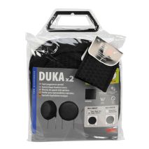 ΚΑΛΥΜΜΑΤΑ ΠΡΟΣΚΕΦΑΛΩΝ ΓΙΑ ΚΑΘΙΣΜΑΤΑ ΑΥΤΟΚΙΝΗΤΟΥ ΣΤΡΟΓΓΥΛΑ 20cm ΜΑΥΡΑ DUKA ROUND-FIT MODULA LAMPA - 2 ΤΕΜ Auto Moto Tyres 