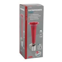 ΚΟΡΝΑ ΗΛΕΚΤΡΟΠΝΕΥΜΑΤΙΚΗ ΜΟΝΗ 12>36V 110db "TURKISH SOUND" ΚΟΚΚΙΝΗ 230mm LAMPA - 1 TEM. Auto Moto Tyres 