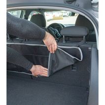 ΘΗΚΕΣ/ΤΣΕΠΕΣ ORGANIZER ΚΑΘΙΣΜΑΤΩΝ/ΠΟΡΤ ΜΠΑΓΚΑΖ 4 ΔΙΧΤΥΑ ΜΕ ΣΤΗΡΙΞΗ ΣΤΟ ΠΡΟΣΚΕΦΑΛΟ 88x35cm ΜΑΥΡΟ LAMPA - 1 TEM. Auto Moto Tyres 