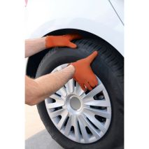 ΓΑΝΤΙΑ ΕΡΓΑΣΙΑΣ ΝΙΤΡΙΛΙΟΥ ΜΙΑΣ ΧΡΗΣΗΣ ΠΟΡΤΟΚΑΛΙ LARGE (L) X-STRONG LAMPA - 50 ΤΕΜ Auto Moto Tyres 