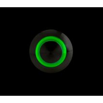ΔΙΑΚΟΠΤΗΣ ΜΠΟΥΤΟΝ (BUTTON) 12/24V 5Amax 5PIN IP65 ON/OFF ME LED ΠΡΑΣΙΝΟ ΑΝΟΞΕΙΔΩΤΟ ΑΤΣΑΛΙ LAMPA - 1 TEM. Auto Moto Tyres 