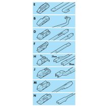 ΥΑΛΟΚΑΘΑΡΙΣΤΗΡΑΣ GRAN PREE SPEED MULTI-FIT ΜΕ 6 ΑΝΤΑΠΤΟΡΕΣ 41CM 16'' LAMPA - 1 TEM. Auto Moto Tyres 