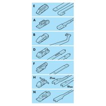 ΥΑΛΟΚΑΘΑΡΙΣΤΗΡΑΣ GRAN PREE SPEED MULTI-FIT ΜΕ 7 ΑΝΤΑΠΤΟΡΕΣ 48CM 19'' LAMPA - 1 TEM. Auto Moto Tyres 