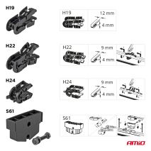 ΥΑΛΟΚΑΘΑΡΙΣΤΗΡΑΣ ΦΟΡΤΗΓΟΥ ΜΕ 4 ΑΝΤΑΠΤΟΡΕΣ 700mm /28'' AMIO - 1 Τεμ. Auto Moto Tyres 
