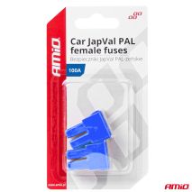 ΑΣΦΑΛΕΙΕΣ JapVal PAL ΘΗΛΥΚΕΣ 100A ΣΕ ΜΠΛΕ ΧΡΩΜΑ AMIO - 2 Τεμ. Auto Moto Tyres 