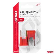 ΑΣΦΑΛΕΙΕΣ JapVal PAL O ΑΡΣΕΝΙΚΕΣ 50A ΣΕ ΚΟΚΚΙΝΟ ΧΡΩΜΑ AMIO - 2 Τεμ. Auto Moto Tyres 