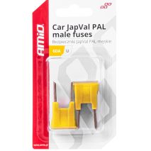 ΑΣΦΑΛΕΙΕΣ JapVal PAL U ΑΡΣΕΝΙΚΕΣ 60A ΣΕ ΚΙΤΡΙΝΟ ΧΡΩΜΑ AMIO - 2 Τεμ. Auto Moto Tyres 