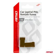 ΑΣΦΑΛΕΙΕΣ JapVal PAL ΜΙΝΙ 14mm ΘΗΛΥΚΕΣ 70A ΣΕ ΚΑΦΕ ΧΡΩΜΑ AMIO - 2 Τεμ. Auto Moto Tyres 