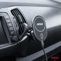 ΒΑΣΗ ΣΤΗΡΙΞΗΣ ΚΙΝΗΤΟΥ ΓΙΑ ΑΕΡΑΓΩΓΟ ΜΑΓΝΗΤΙΚΗ ΜΕ ΑΣΥΡΜΑΤΗ ΦΟΡΤΙΣΗ QUICK CHARGE 2A MAX15W MY MAG AMIO - 1 Τεμ. Auto Moto Tyres 