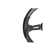 ΤΙΜΟΝΙ GIAU CARBON LOOK ΤΡΙΑΚΤΙΝΟ ΜΑΥΡΟ ΔΙΑΜΕΤΡΟΣ 350mm ΠΑΧΟΣ 70mm SIMONI RACING  - 1 τεμ. Auto Moto Tyres 