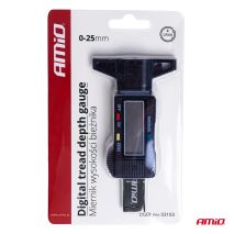 ΒΑΘΥΜΕΤΡΟ/ΜΕΤΡΗΤΗΣ ΠΕΛΜΑΤΟΣ ΕΛΑΣΤΙΚΩΝ ΨΗΦΙΑΚΟΣ ΜΕ ΜΠΑΤΑΡΙΑ ΑΜΙΟ - 1 ΤΕΜ. Auto Moto Tyres 