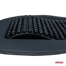 ΠΛΑΤΟΚΑΘΙΣΜΑ ΜΕ ΧΑΝΤΡΕΣ ΚΑΙ ΜΑΞΙΛΑΡΑΚΙ ΜΕΣΗΣ ΑΠΟ ΠΟΛΥΕΣΤΕΡΙΚΟ ΑΦΡΩΔΕΣ ΥΛΙΚΟ 147x68cm ΜΑΥΡΟ AMIO - 1 Τεμ. Auto Moto Tyres 