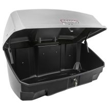 Πλήρες σετ με Βάση Ποδηλάτου Κοτσαδόρου RACE 4  για 4 ποδήλατα ή 1 E-bike και Μπαγκαζιέρα Κοτσαδόρου Nekkar Silver 300 σε ασημί με μαύρο χρώμα και ματ ανάγλυφη υφή Menabo - 2 τεμ. Auto Moto Tyres 