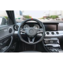 ΗΜΙ-ΚΑΛΥΜΜΑ ΤΙΜΟΝΙΟΥ MICROFIBRE ΜΑΥΡΟ ΧΡΩΜΑ ΜΕ ΚΟΚΚΙΝΗ ΡΙΓΑ OVER GRIP LAMPA - 1 τεμ. Auto Moto Tyres 