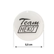 HEKO ΑΥΤΟΚΟΛΛΗΤΑ ΖΑΝΤΩΝ 5,5 cm ΛΕΥΚΟ/ΜΑΥΡΟ ΣΜΑΛΤΟΥ - 4 ΤΕΜ. Auto Moto Tyres 