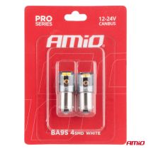 ΛΑΜΠΑΚΙΑ T4W BA9s 12/24V 6.000K 4xSMD LED CAN-BUS ΛΕΥΚΟ 2016 PRO SERIES AMIO - 2 Τεμ. Auto Moto Tyres 