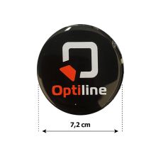 OPTILINE ΑΥΤΟΚΟΛΛΗΤΑ ΖΑΝΤΩΝ 7,2 cm ΛΕΥΚΟ/ΜΑΥΡΟ/ΠΟΡΤΟΚΑΛΙ ΣΜΑΛΤΟΥ - 4 ΤΕΜ. Auto Moto Tyres 