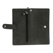 ΠΟΡΤΟΦΟΛΙ ΔΕΡΜΑΤΙΝΟ ΓΙΑ ΚΑΡΤΕΣ/ΧΡΗΜΑΤΑ/ΔΙΠΛΩΜΑ TRUCKER WALLET 45cmΑΛΥΣΙΔΑ RFID ΠΡΟΣΤΑΣΙΑ ΜΑΥΡΟ ΧΡΩΜΑ LAMPA - 1 τεμ. Auto Moto Tyres 