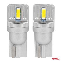 ΛΑΜΠΑΚΙΑ LED T10 W5W 12/24V LED 2x1860SMD STANDARD ΛΕΥΚΑ ΑΜΙΟ - 2 ΤΕΜ. Auto Moto Tyres 