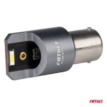 ΛΑΜΠΕΣ LED CAN-BUS P21W BA15S 12/24V 6.000K 2xSMD ΛΕΥΚΟ PRO SERIES AMIO - 2 ΤΕΜ. Auto Moto Tyres 