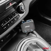 ΑΝΤΑΠΤΟΡΑΣ ΑΝΑΠΤΗΡΑ 12/24V 100W ΜΑΥΡΟΣ/2 ΘΕΣΕΙΣ/1xUSB-A+1xUSB-C/ΠΕΡΙΣΤΡΟΦΗ 180 ΜΟΙΡΩΝ ΑΜΙΟ - 1 ΤΕΜ. Auto Moto Tyres 