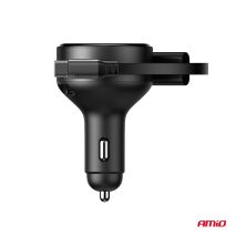 ΦΟΡΤΙΣΤΗΣ ΑΝΑΠΤΗΡΑ 12/24V ΜΕ 1ΘΥΡΑ USB-C 60W ΤΑΧΕΙΑΣ ΦΟΡΤΙΣΗΣ ΜΕ ΕΝΣΩΜΑΤΩΜΕΝΟ ΚΑΛΩΔΙΟ USB C+APPLE LIGHTING ΑΜΙΟ - 1 Τεμ. Auto Moto Tyres 