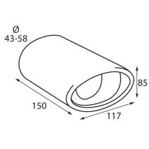 ΑΚΡΟ ΕΞΑΤΜΙΣΗΣ TS-17 L 43-58mm - ΚΟΦΤΟ Auto Moto Tyres 
