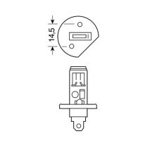 H1 ΑΛΟΓΟΝΟΥ 12V/55W ΛΑΜΠΑ Auto Moto Tyres 
