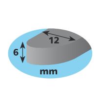 TAINIA ΣΕ ΠΛΑΣΤΙΚΗ ΒΑΣΗ 18 LED 12V 38 cm ΜΩΒ -1 ΤΕΜ. Auto Moto Tyres 