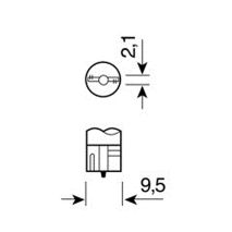 T10 W5W 12V W2,1x9,5d 80lm HYPER-LED27 ΛΕΥΚΟ ΔΙΑΘΛΑΣΗΣ 9SMDx3chips (ΔΙΠΛΗΣ ΠΟΛΙΚΟΤΗΤΑΣ)BLISTER 2ΤΕΜ. Auto Moto Tyres 