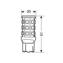 ΛΑΜΠΑΚΙ W21/5W 12V  HYPER-LED 81 Auto Moto Tyres 