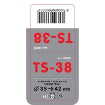 ΑΚΡΟ ΕΞΑΤΜΙΣΗΣ TS-38 Φ 35-42mm - ΣΤΡΟΓΓΥΛΟ ΛΟΞΟ Auto Moto Tyres 