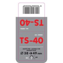 ΑΚΡΟ ΕΞΑΤΜΙΣΗΣ TS-40 Φ 38-49mm - ΣΤΡΟΓΓΥΛΟ ΛΟΞΟ Auto Moto Tyres 