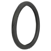 ΚΑΛΥΜΜΑ ΤΙΜΟΝΙΟΥ MERILYN 35/37 cm ΜΑΥΡΟ ME ΔΙΑΦΑΝΑ STRASS (ΑΟΣΜΟ ΟΙΚΟΛΟΓΙΚΟ/ΜΗ ΤΟΞΙΚΟ/ΑΝΑΚΥΚΛΩΣΙΜΟ ΥΛΙΚΟ) Auto Moto Tyres 