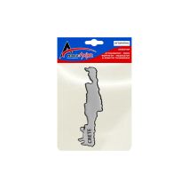 ΚΡΗΤΗ ΑΥΤΟΚΟΛΛΗΤΟ 12 cm ΧΡΩΜΙΟ (ΝΙΚΕΛ) ΜΕ ΕΠΙΚΑΛΥΨΗ ΕΠΟΞΕΙΔΙΚΗΣ ΡΥΤΙΝΗΣ (ΥΓΡΟ ΓΥΑΛΙ) - 1 ΤΕΜ. Auto Moto Tyres 