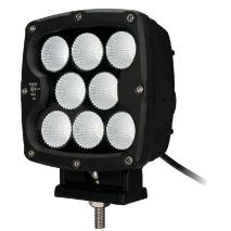 ΠΡΟΒΟΛΕΑΣ ΟΔΗΓΗΣΗΣ LED DRIVING LIGHTS  ΜΑΥΡΟΣ 10-32V 80W 5600lm 8 CREE LED ΤΕΤΡΑΓΩΝΟΣ (130 x 130 x 86 mm) M-TECH Auto Moto Tyres 