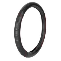 ΚΑΛΥΜΜΑ ΤΙΜΟΝΙΟΥ BULLET ΜΕ ΕΡΓΟΝΟΜΙΚΗ ΛΑΒΗ, ΜΑΥΡΟ ΧΡΩΜΑ ΜΕ ΚΟΚΚΙΝΗ ΡΑΦΗ ΚΑΙ CARBON ΣΧΕΔΙΑΣΜΟ ΑΟΣΜΟ ΟΙΚΟΛΟΓΙΚΟ/ ΜΗ ΤΟΞΙΚΟ/ ΑΝΑΚΥΚΛΩΣΙΜΟ ΥΛΙΚΟ Auto Moto Tyres 