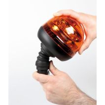 ΦΑΡΟΣ RL-8 12V/24V 3 ΧΡΗΣΕΩΝ 12LED ΒΙΔΩΤΟΣ ΕΛΑΣΤΙΚΟΣ ΠΟΡΤΟΚΑΛΙ 210x127mm Auto Moto Tyres 